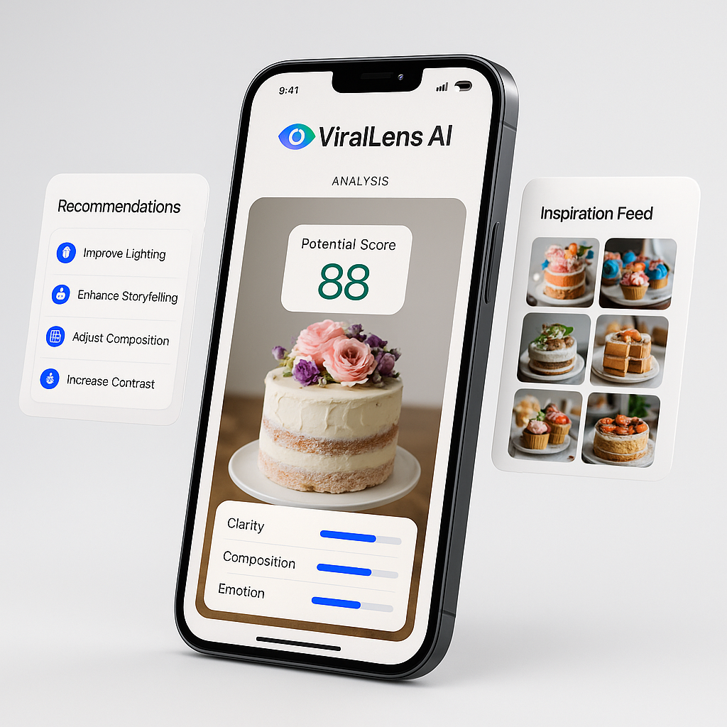 Visual conceptual de ViralLens AI